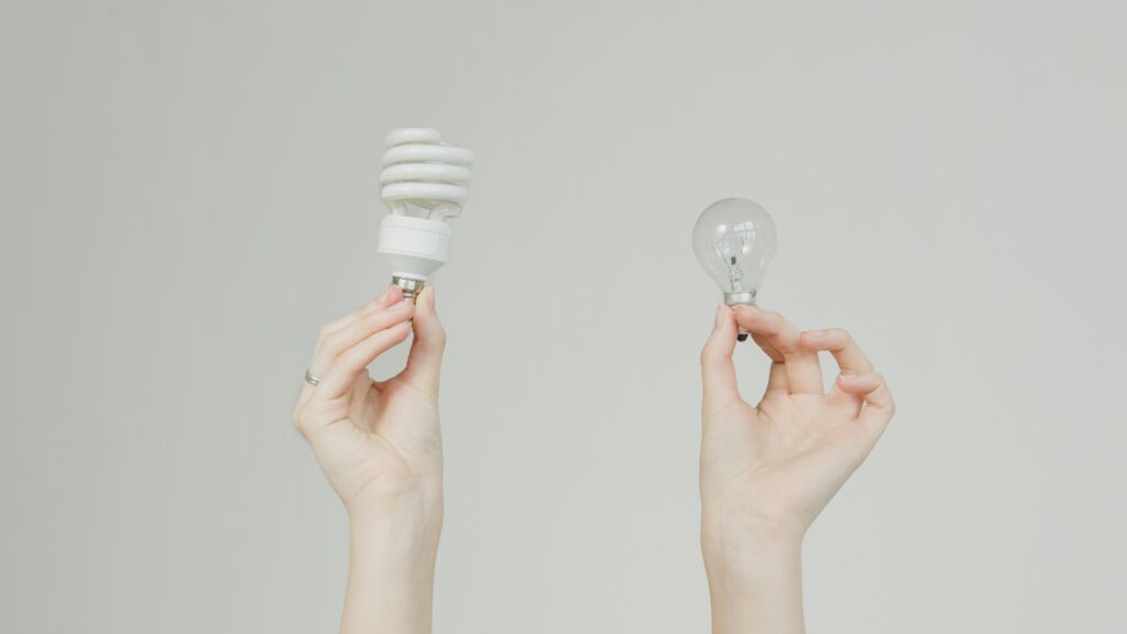 LED vs fluorescent light